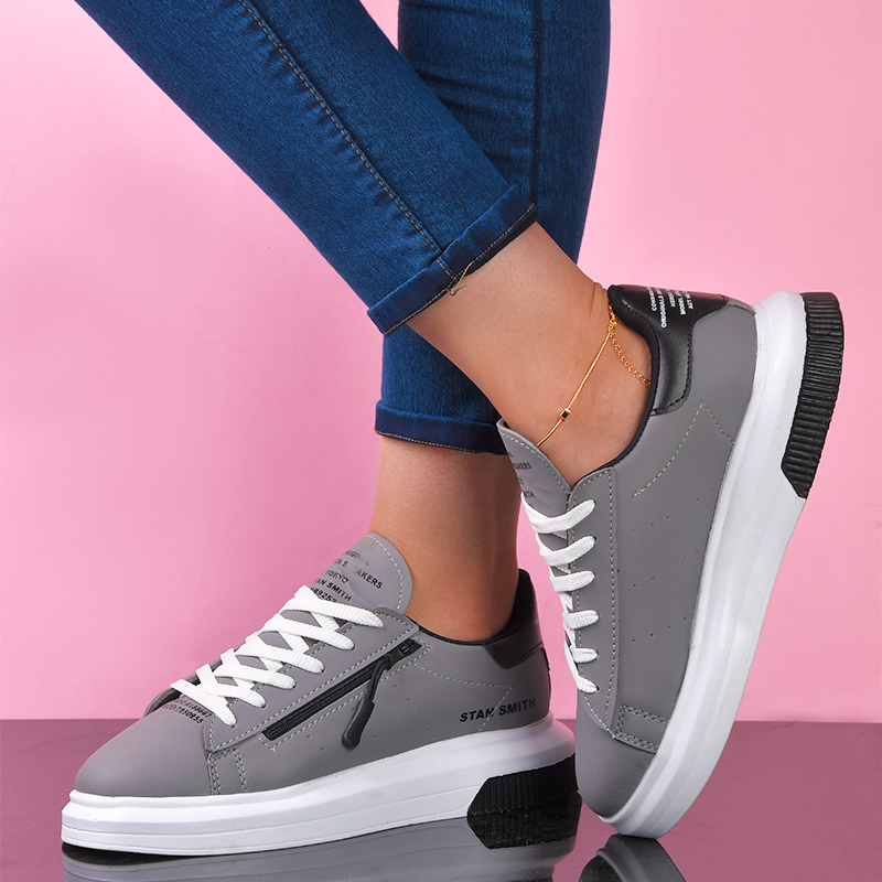 کفش دخترانه مدلstan smith طوسی