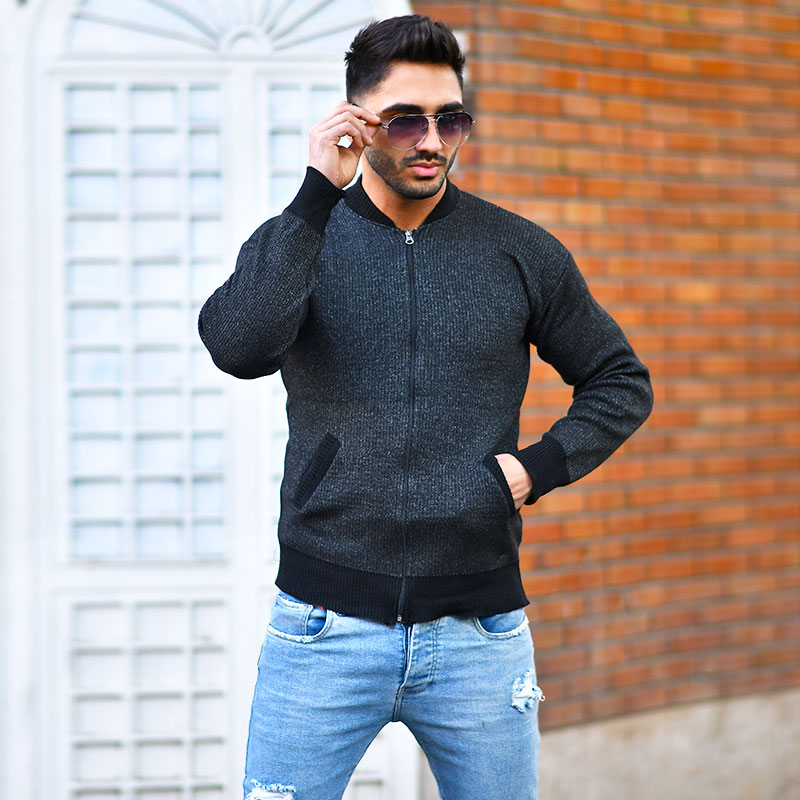 سوئیشرت بافت مردانه مدل Carlo