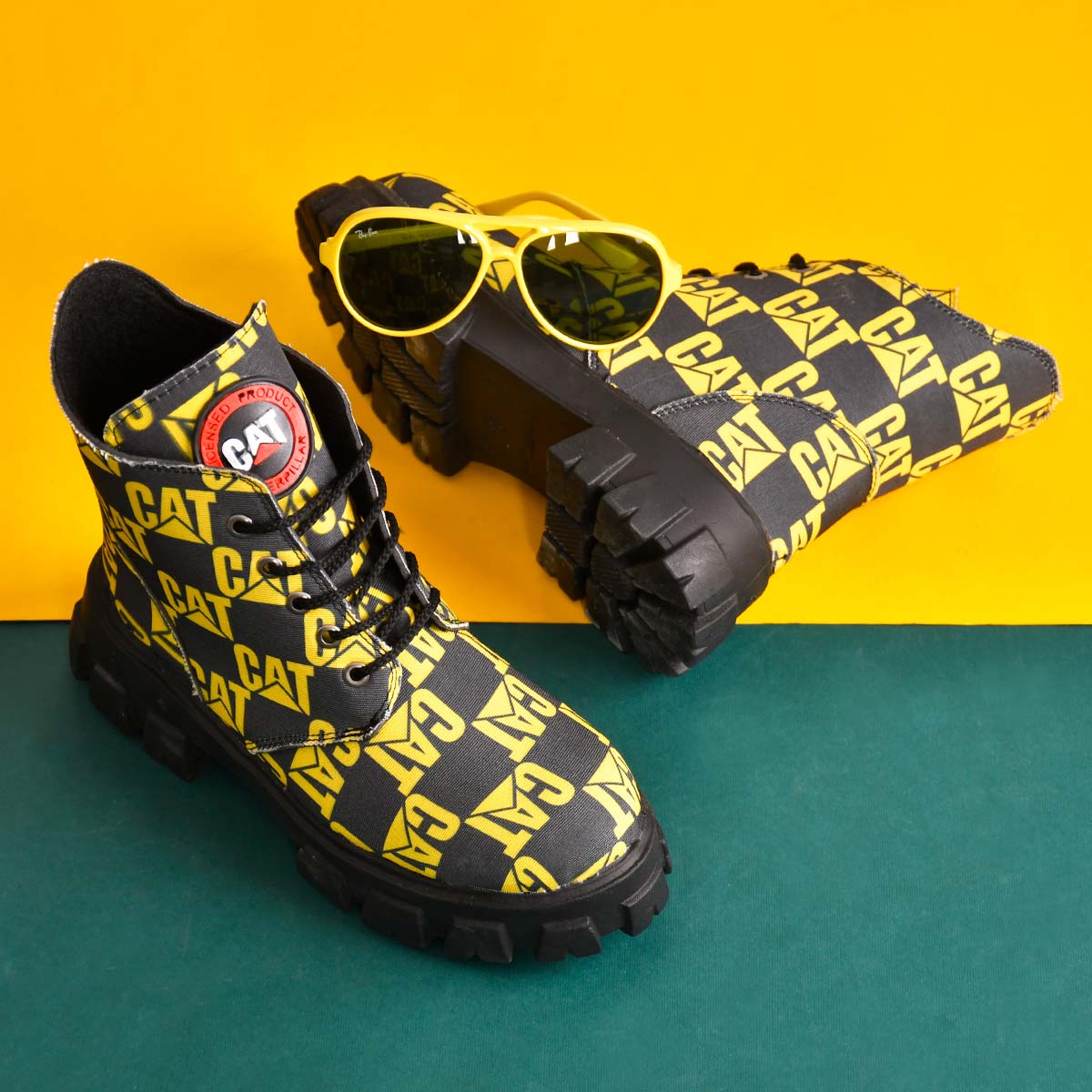 نيم بوت دخترانه طرح cat مدل aftab