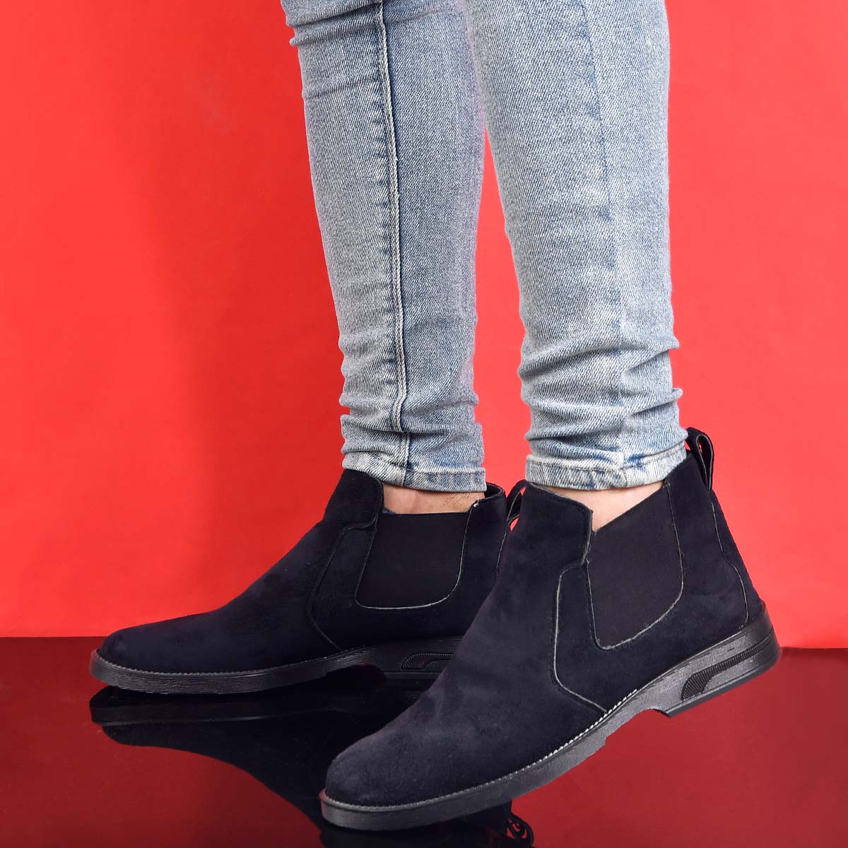 کفش ساقدار مشکی مردانه مدل Alvand