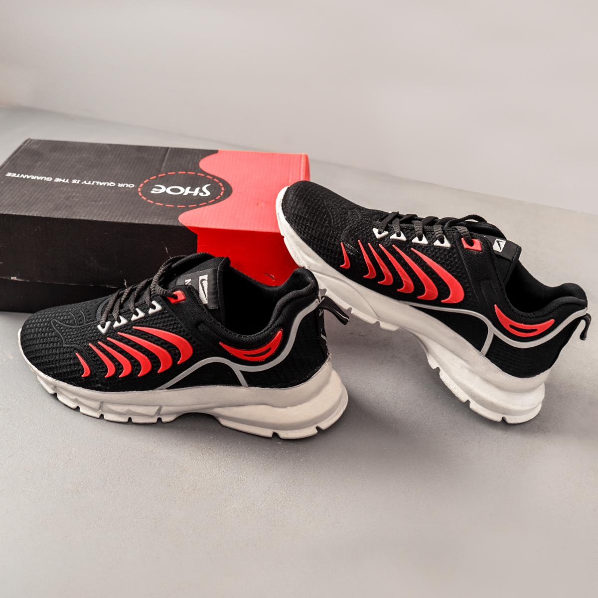 كفش مردانه مدل iham رنگ مشكي نارنجي