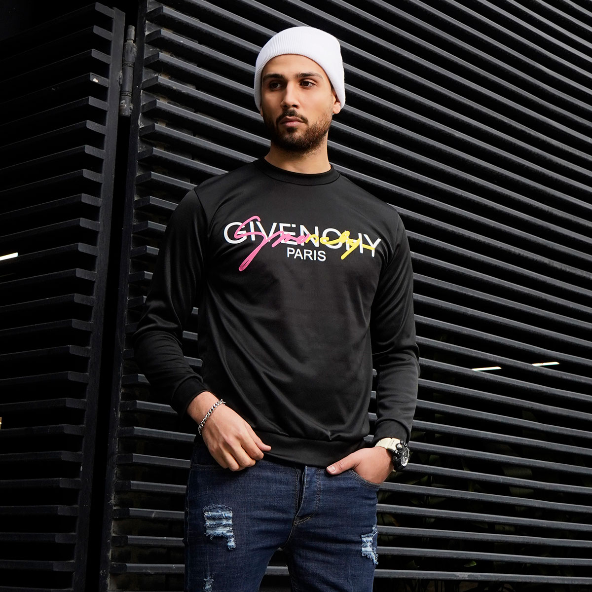 تیشرت آستین بلند مردانه مدل Mahir