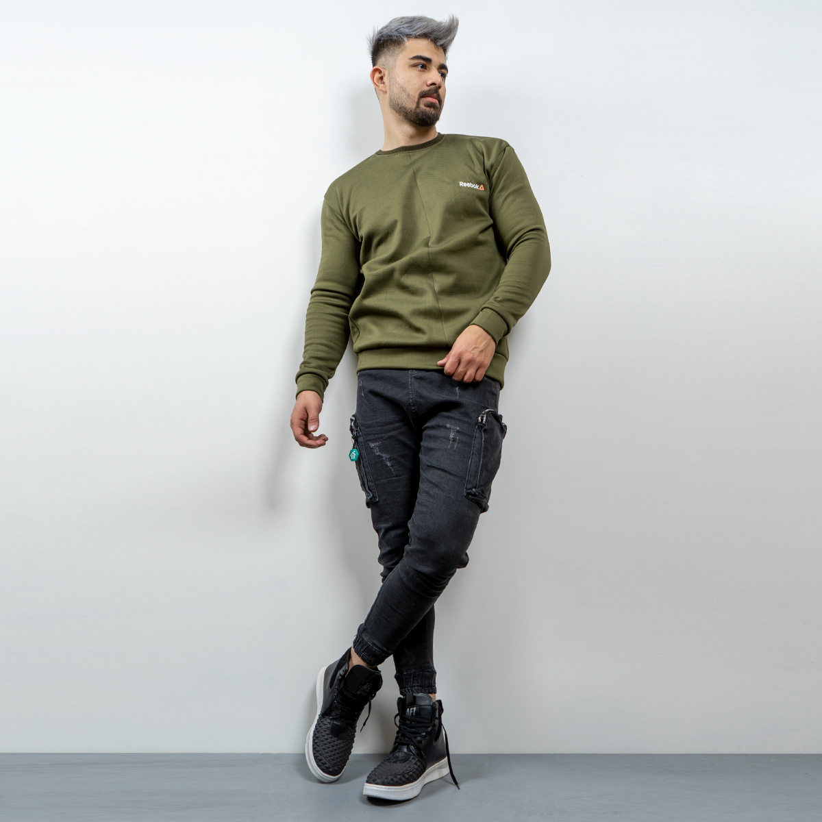 پلیور تو کرکی مردانه سبزمدل Zaniar