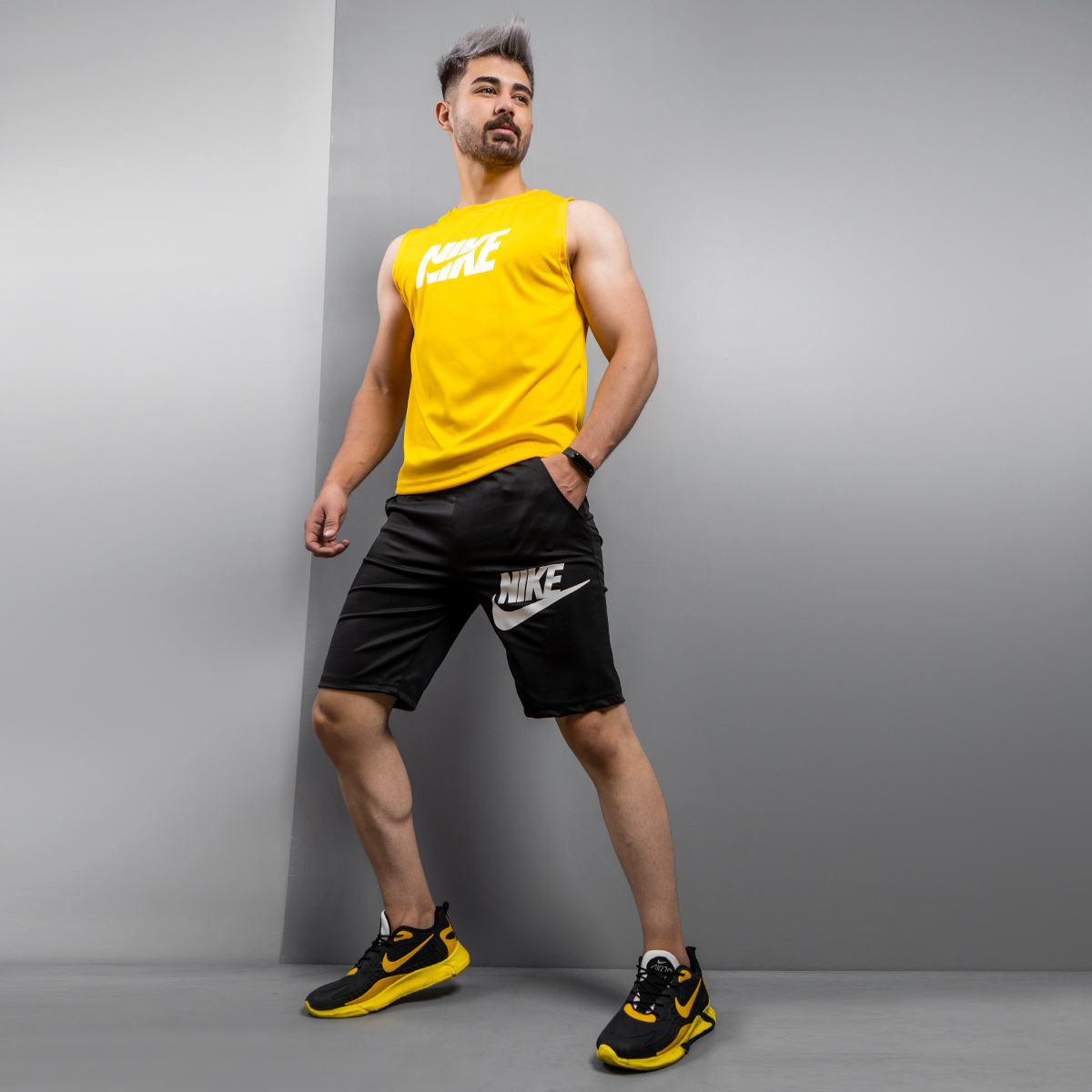 ست رکابی شلوارک Nike مردانه مدل Paraka