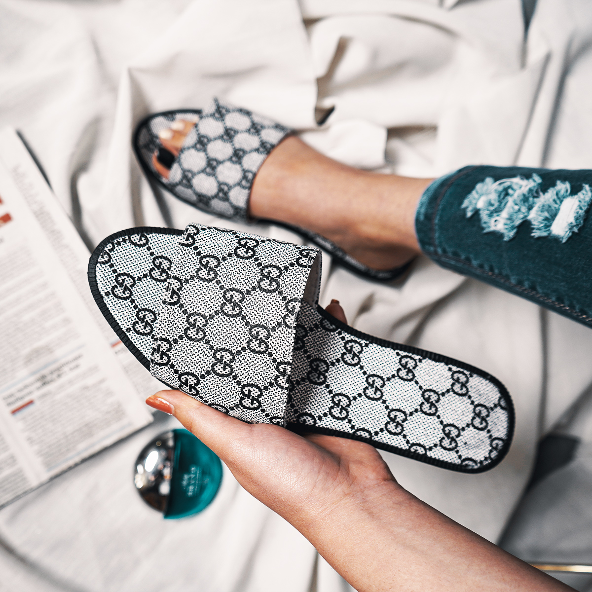 صندل گوچی زنانه مدل Anya(T)