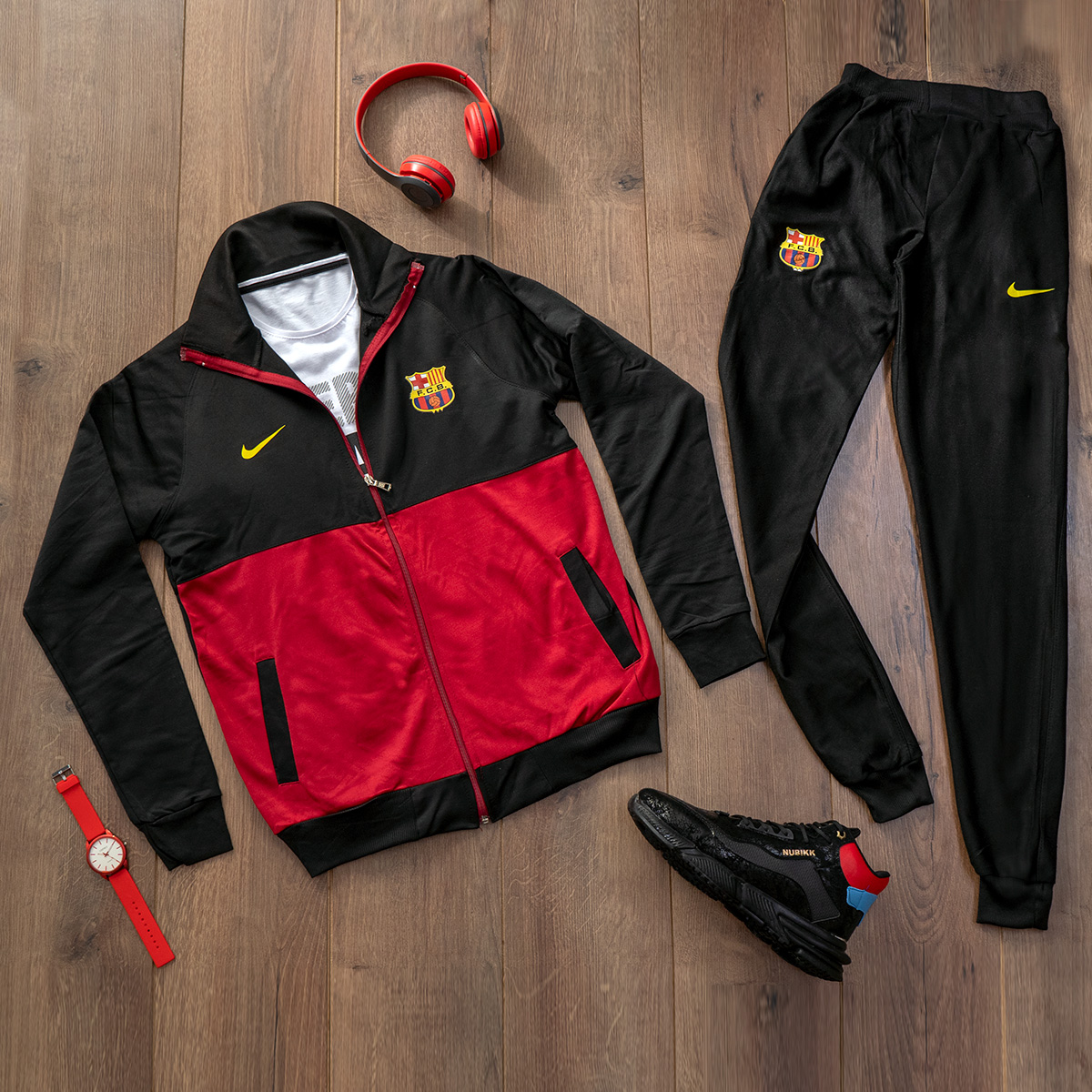 ست سوئیشرت شلوار بارسلونا مدل F.C.M