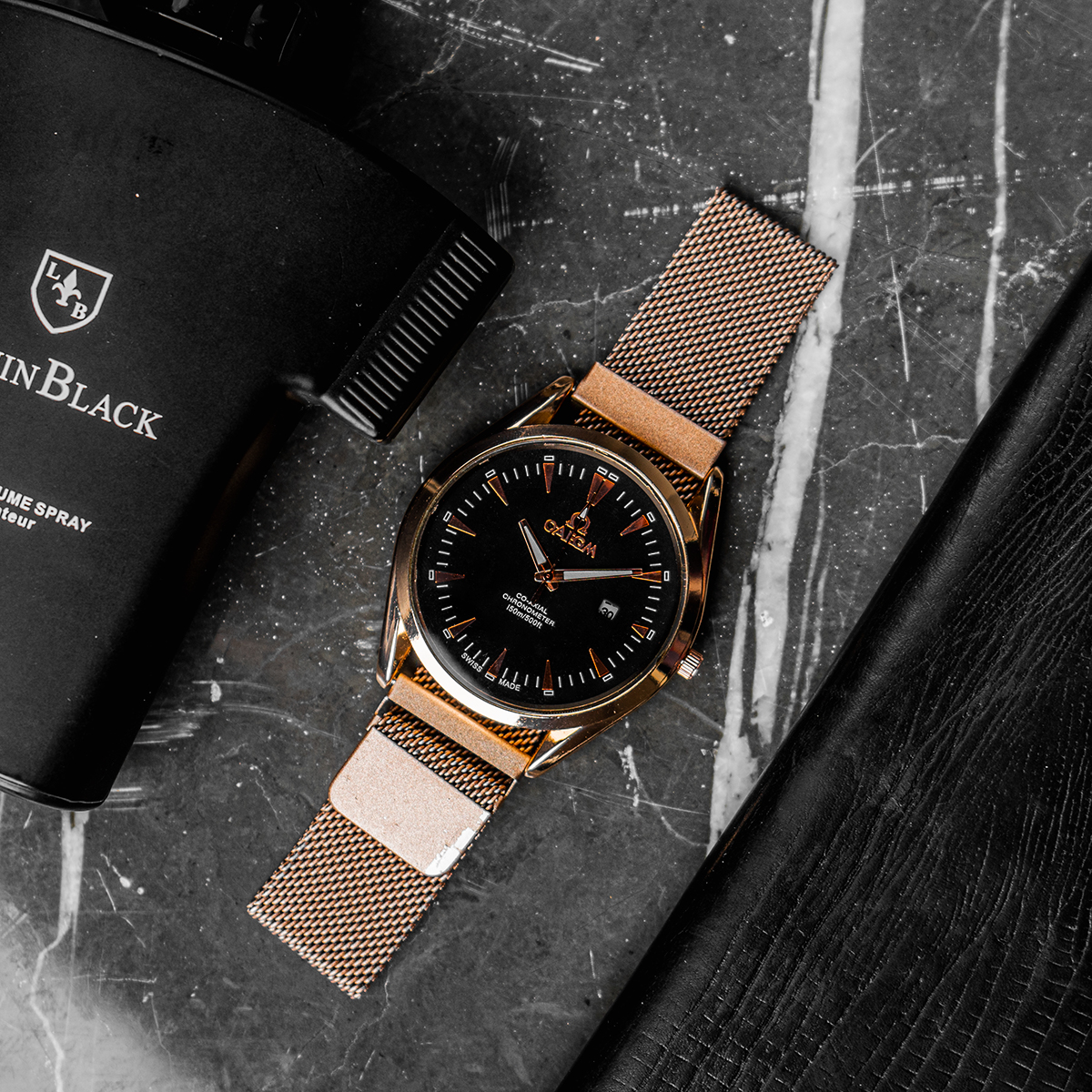 ساعت Omega رزگلد مدل Hiro