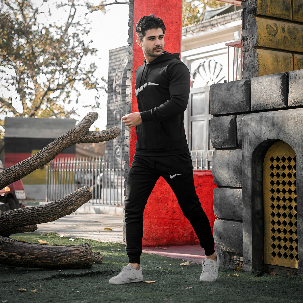 ست هودی شلوار مردانه نایک شکسته Panah