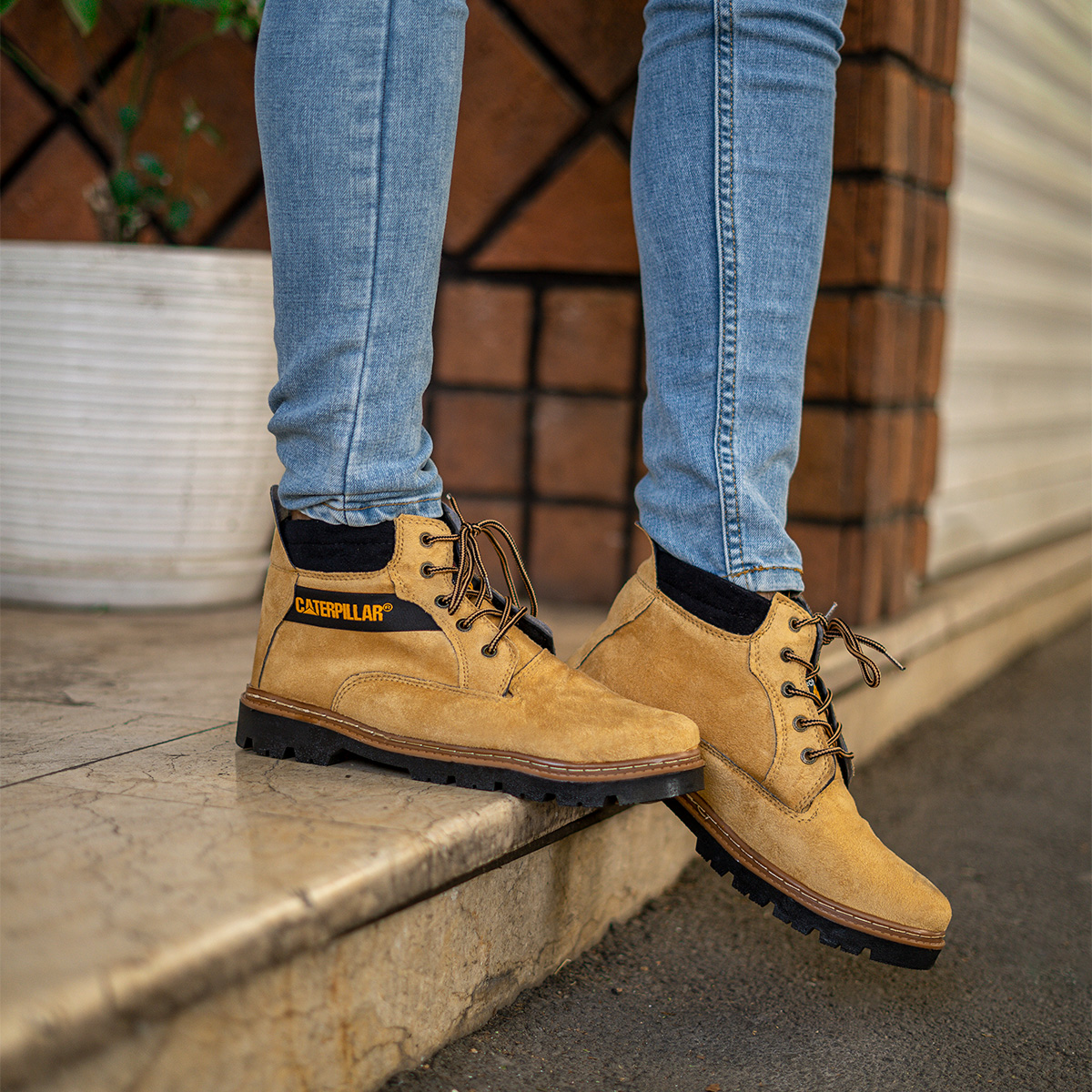 نیم بوت مردانه کرم مدل Orik