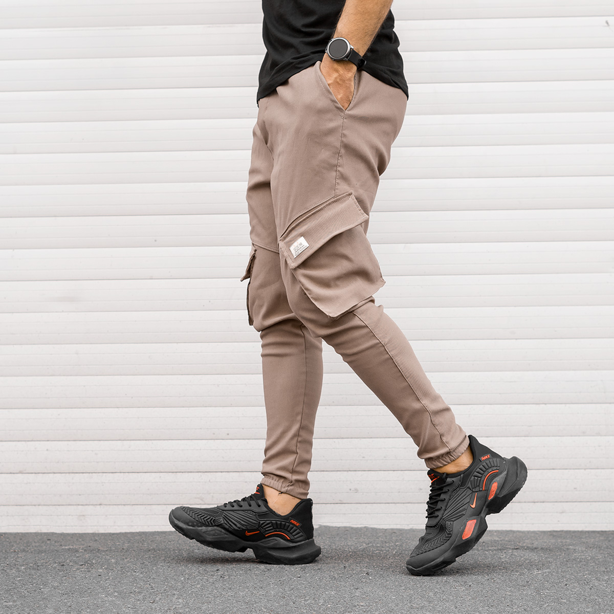 شلوار اسلش قهوه ای مردانه مدل Potin