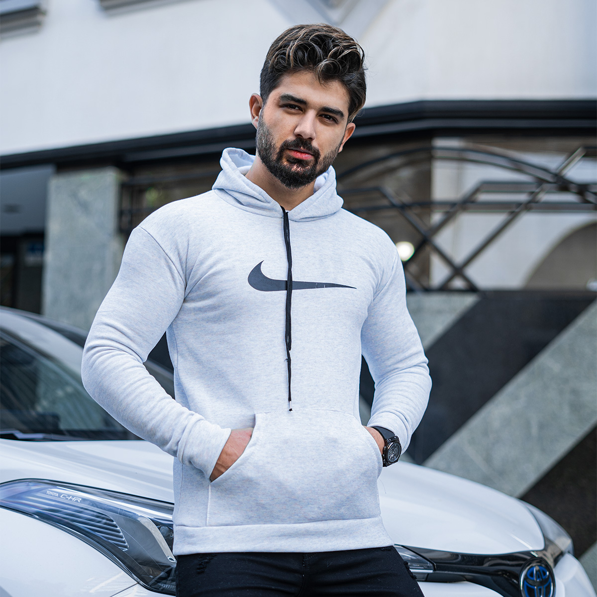 هودی نایک آبی مردانه مدلNolin