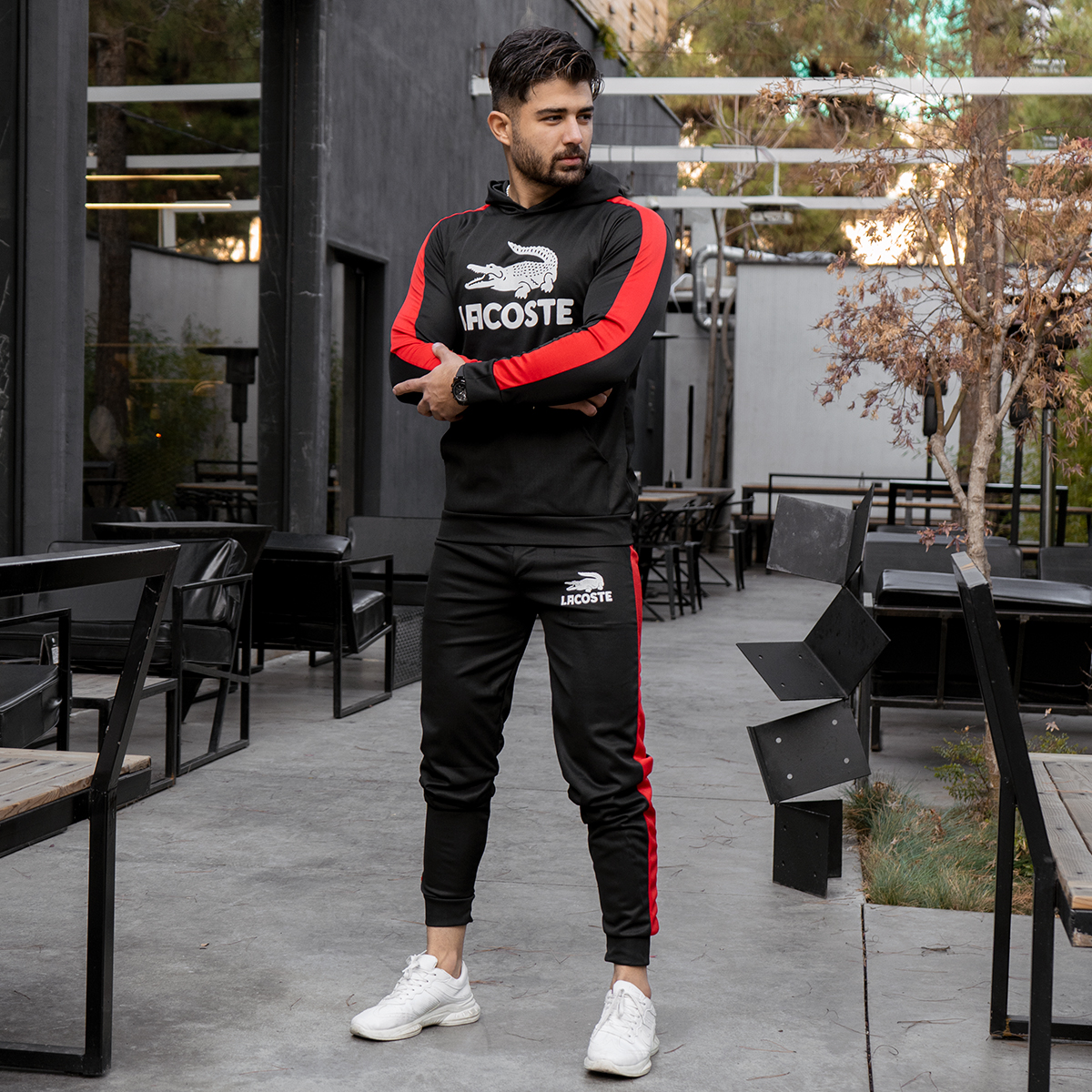 ست هودی شلوار Lacosteمردانه مدل kalomi