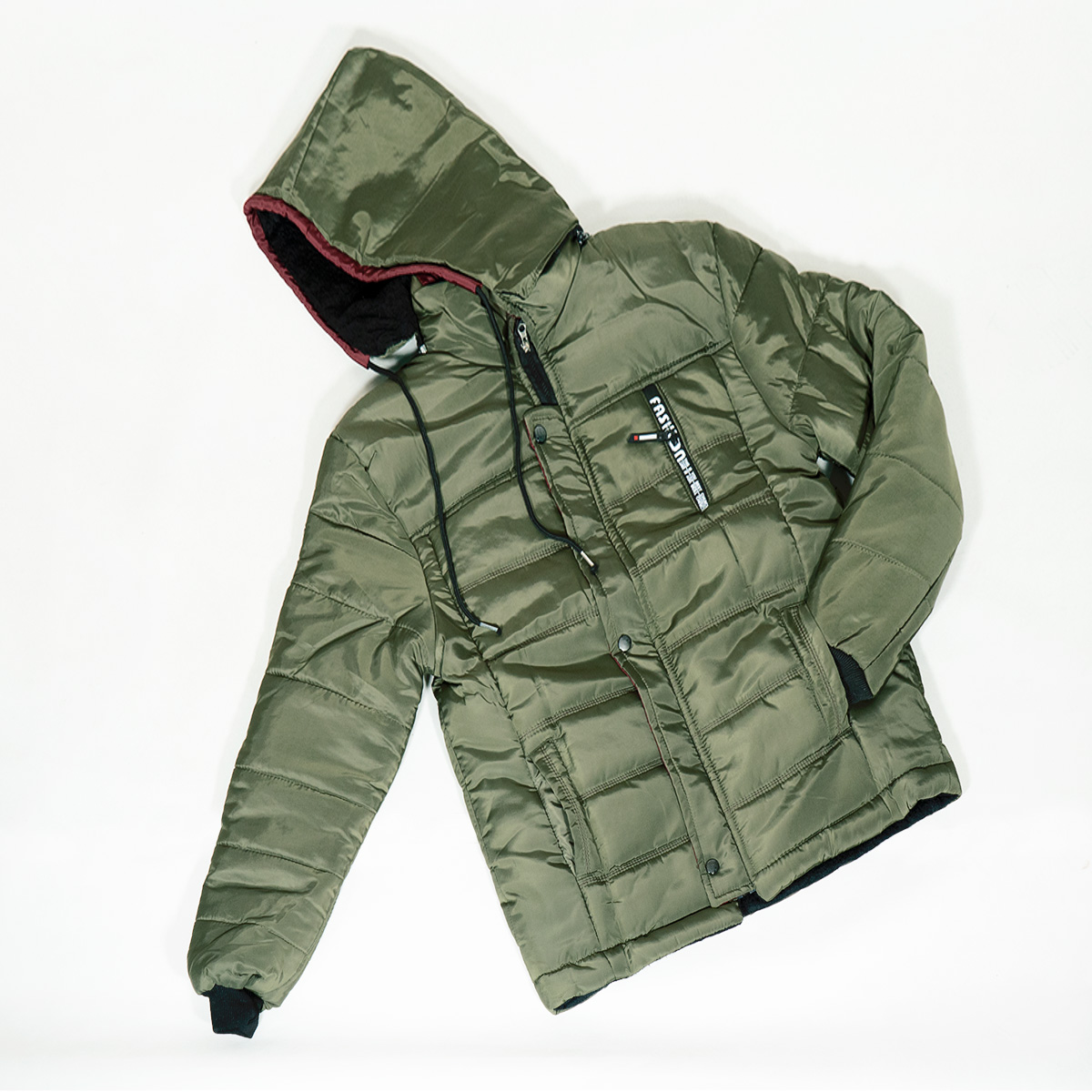 کاپشن مردانه سبز مدل bolini