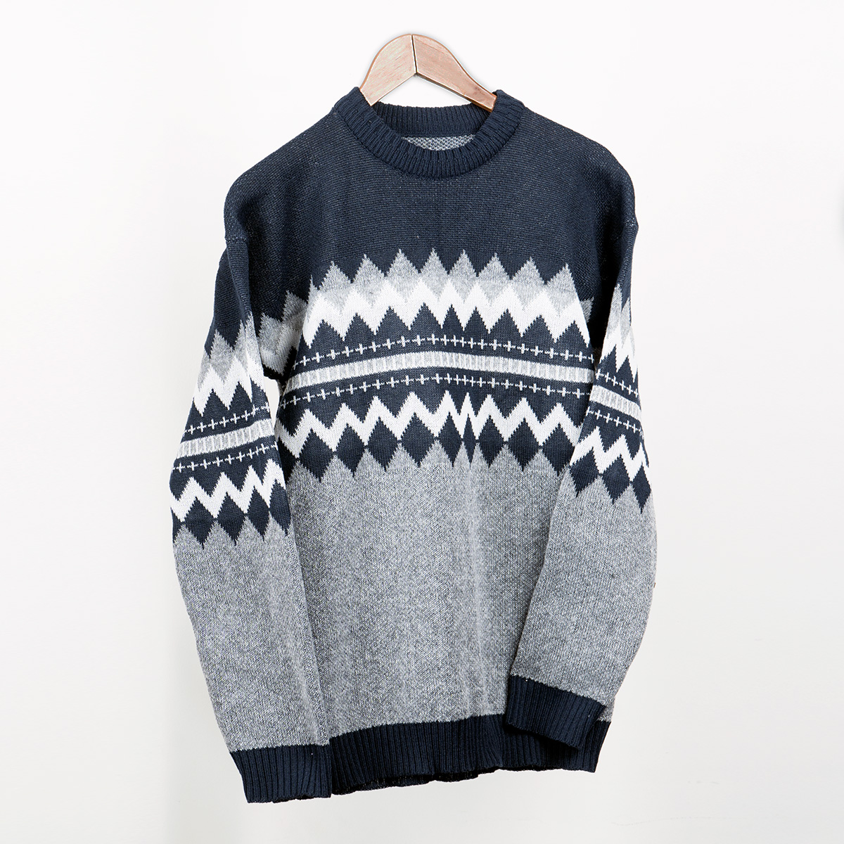 پلیور مردانه سرمه ای طوسی مدل Arena