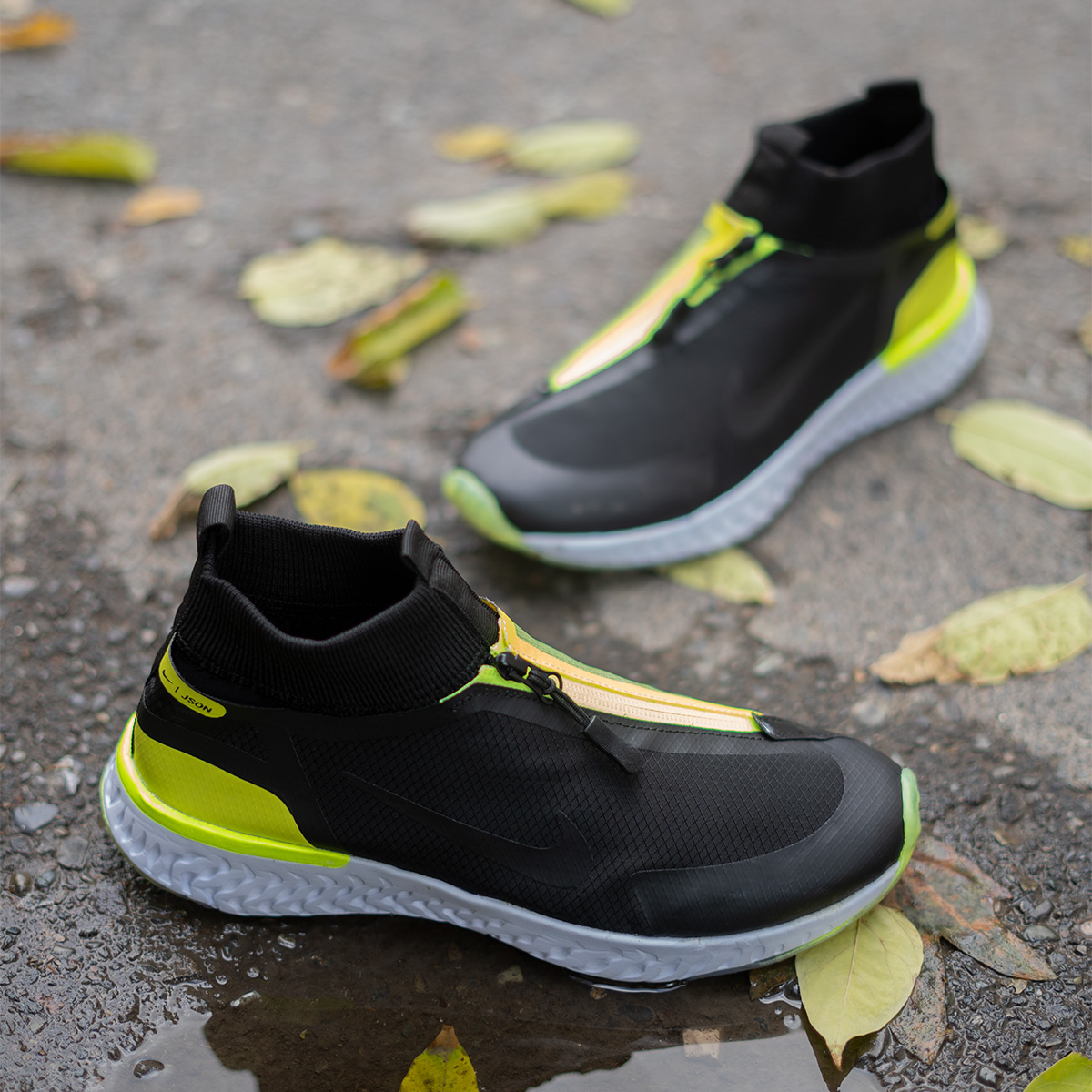 کفش ورزشی NIke مردانه مشکی سبز مدل Itako