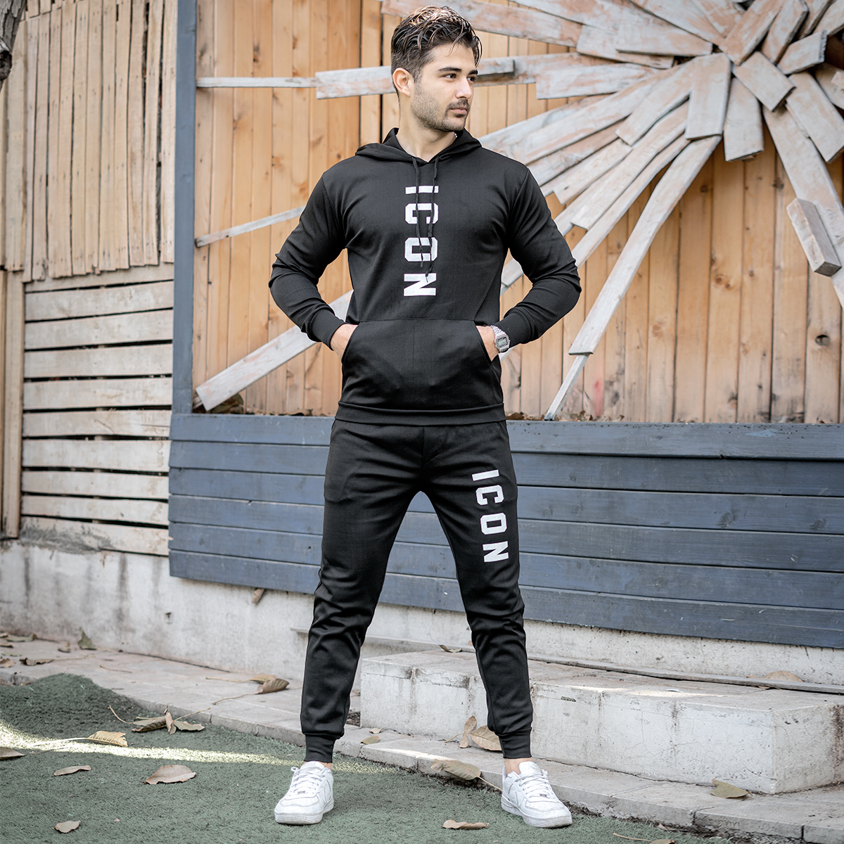 ست هودی شلوار مردانه مدل Icon