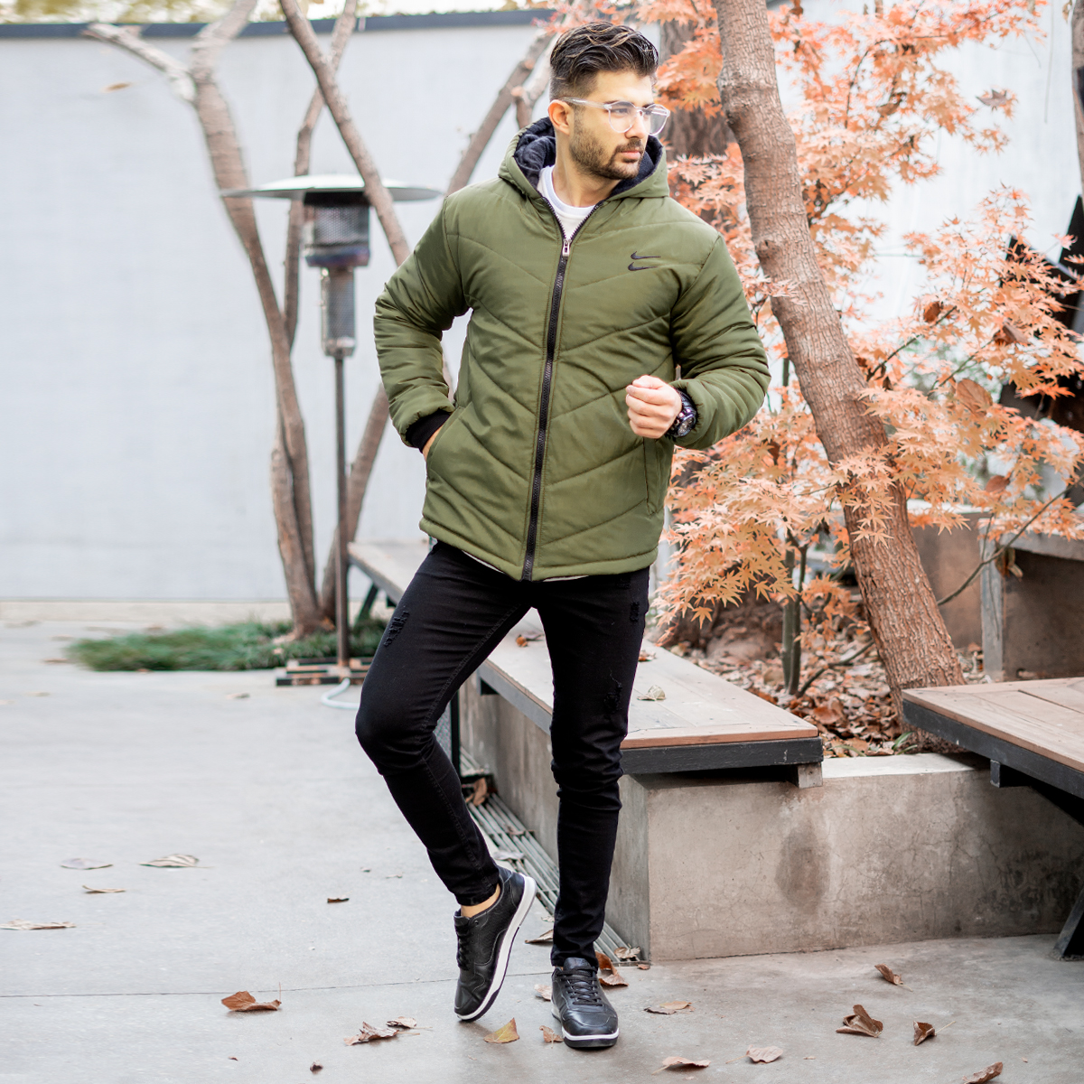 کاپشن دونایک سبز مردانه مدل PANORA