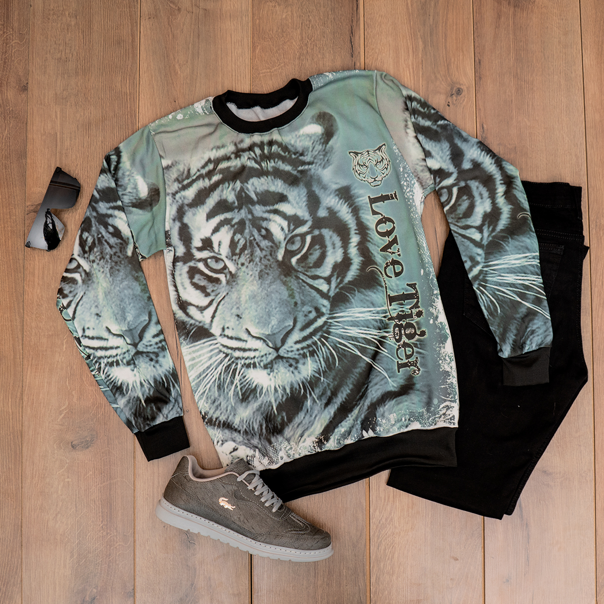 دورس مردانه طرح ببر سبز مدل kasra