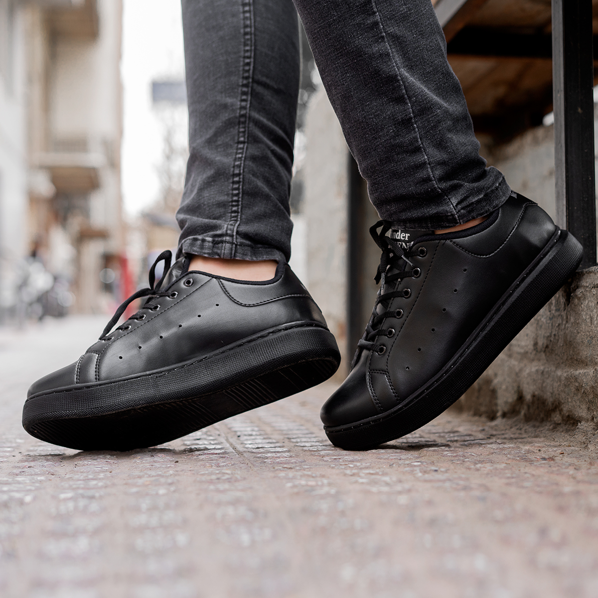 کفش تخت مردانه مشکی مدل Alexander