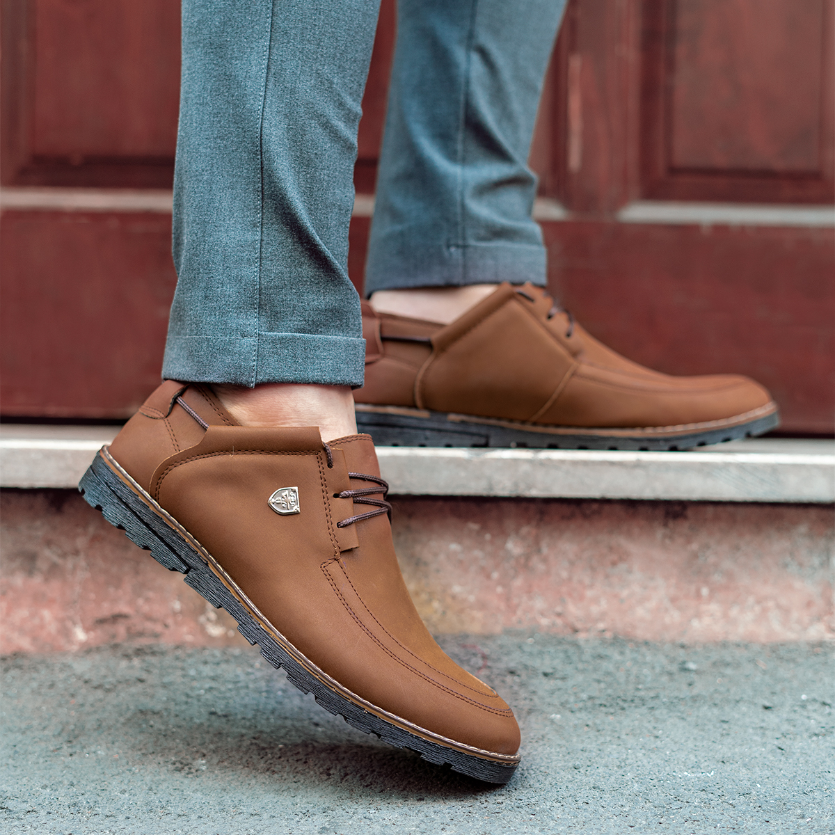 کفش قهوه ای مردانه مدل Yamin