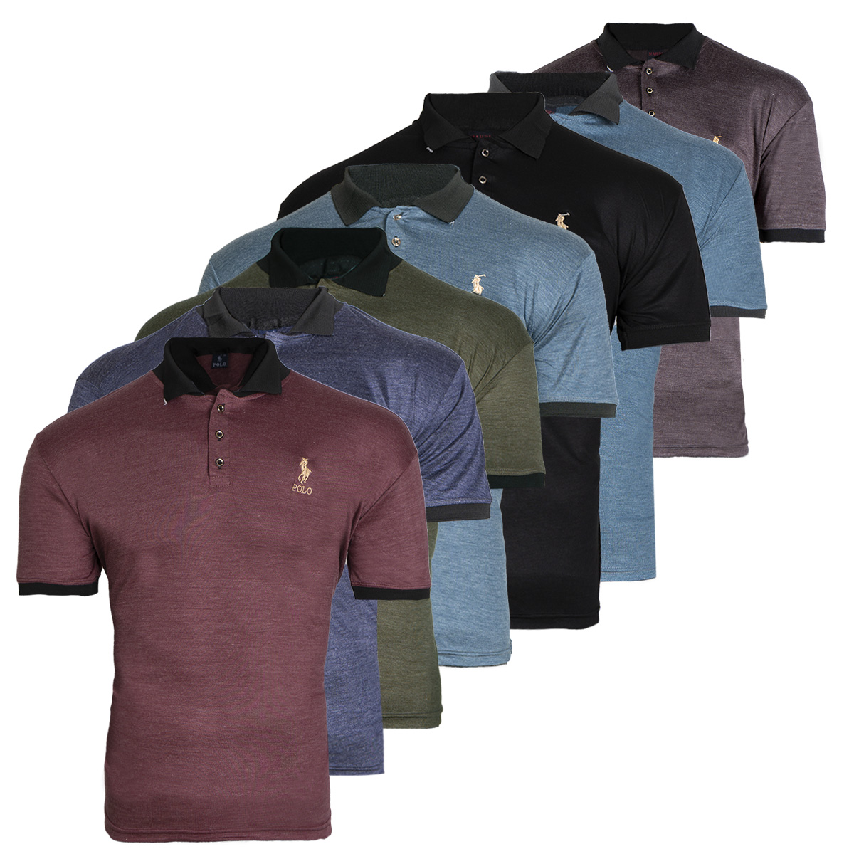 تیشرت مردانه ( مارک رندوم ) سبززیتونی مدل kapi