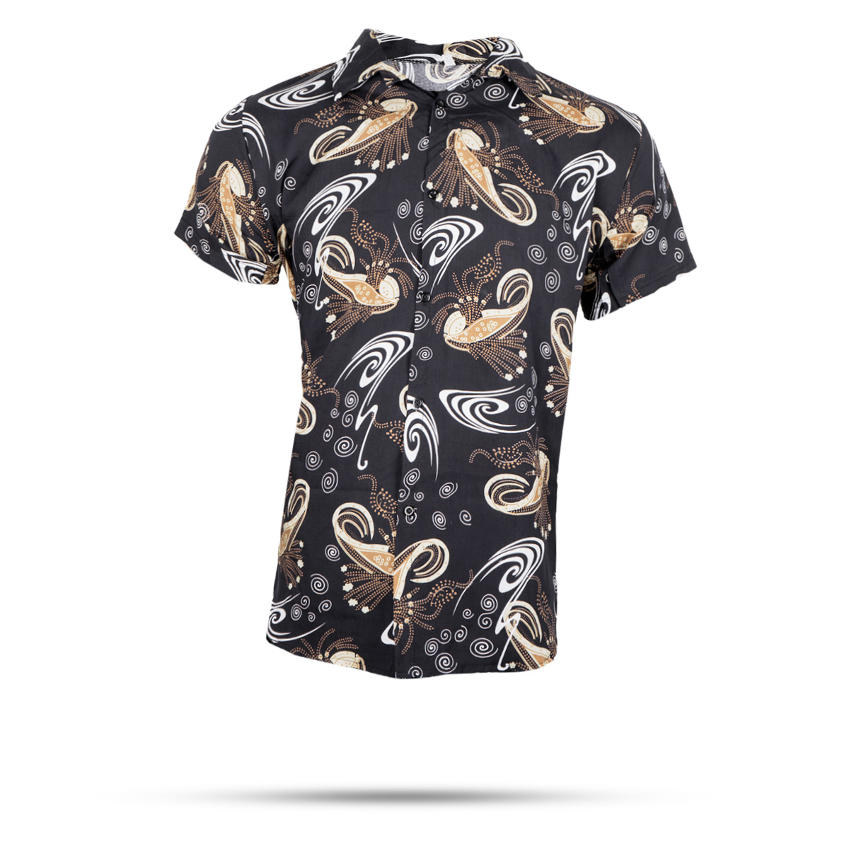 پیراهن سرمه ای گل زنبوری مدل 55