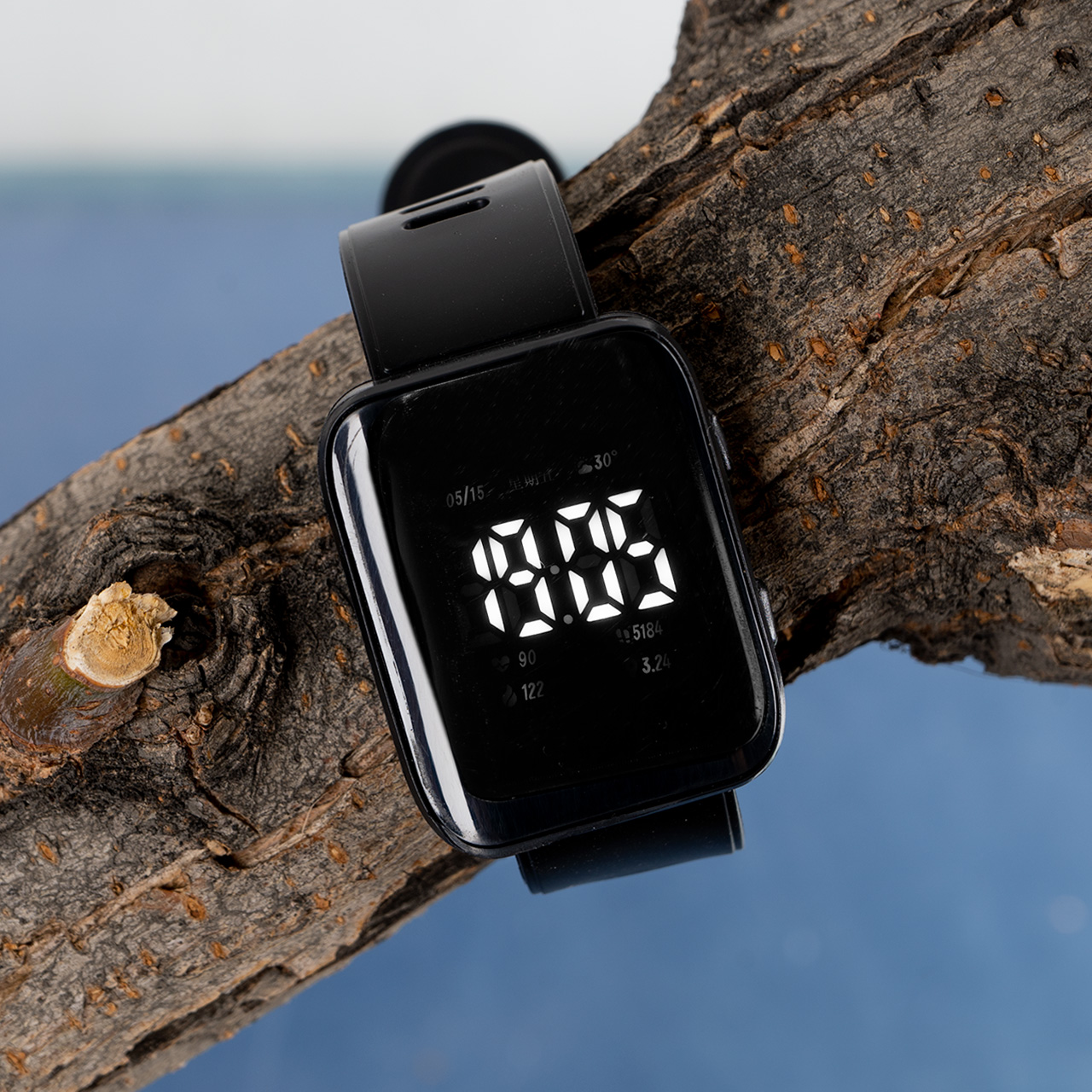 ساعتLED مشکی مدل W330