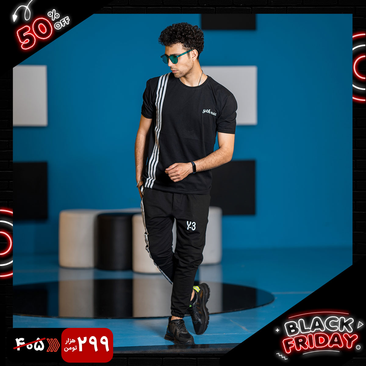 ست تیشرت شلوار مردانه مدل y-3