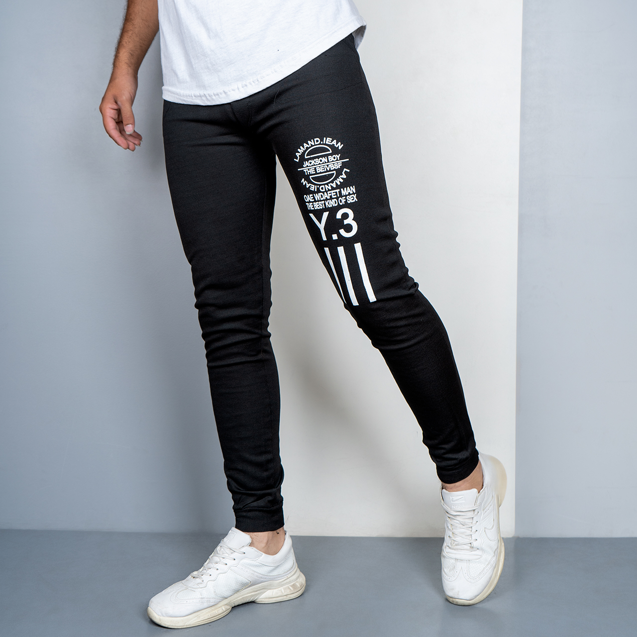 شلوار اسلش مشکی (T) مردانه مدل Y-3