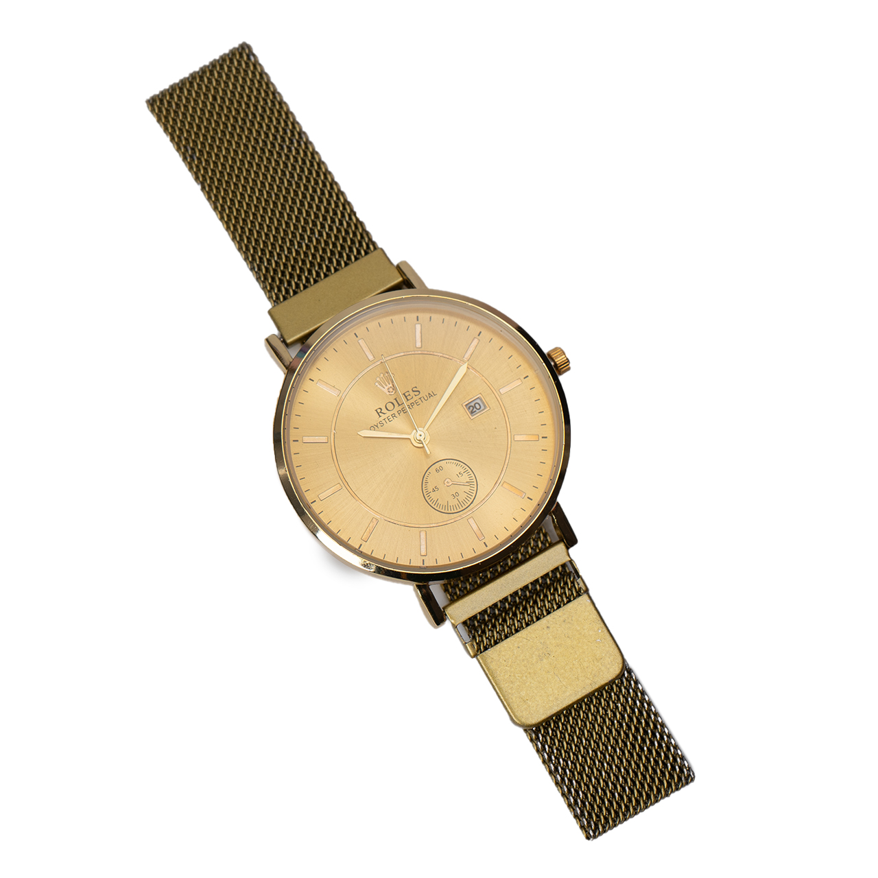 ساعت طرح رولکس طلایی مدل Bavan