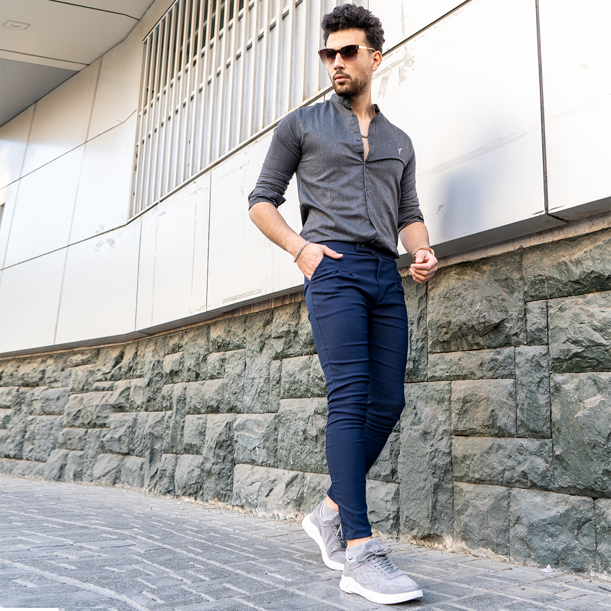 شلوار اسلش مردانه ARIF (سرمه ای)