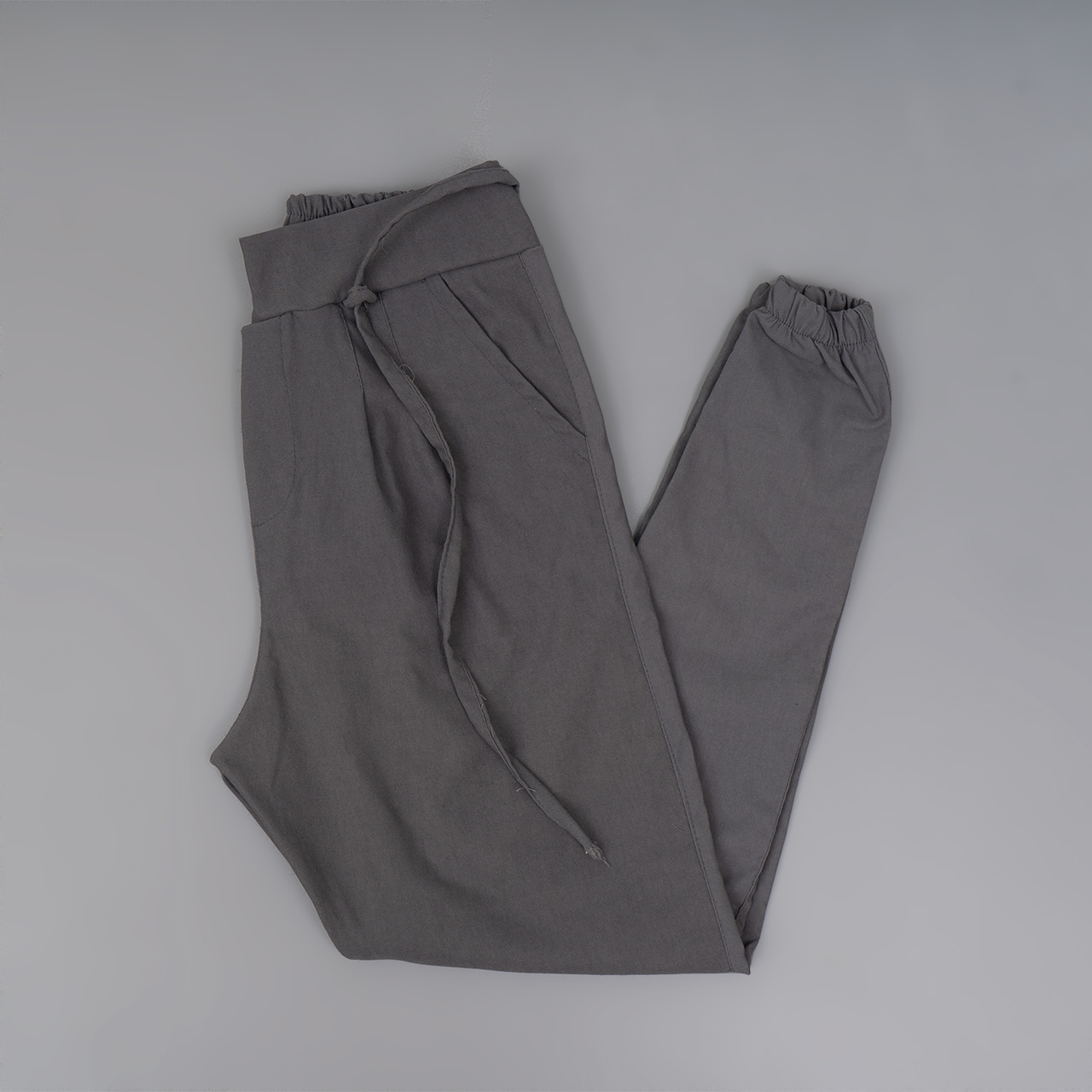 شلوار طوسی بند دار مردانه مدل X150