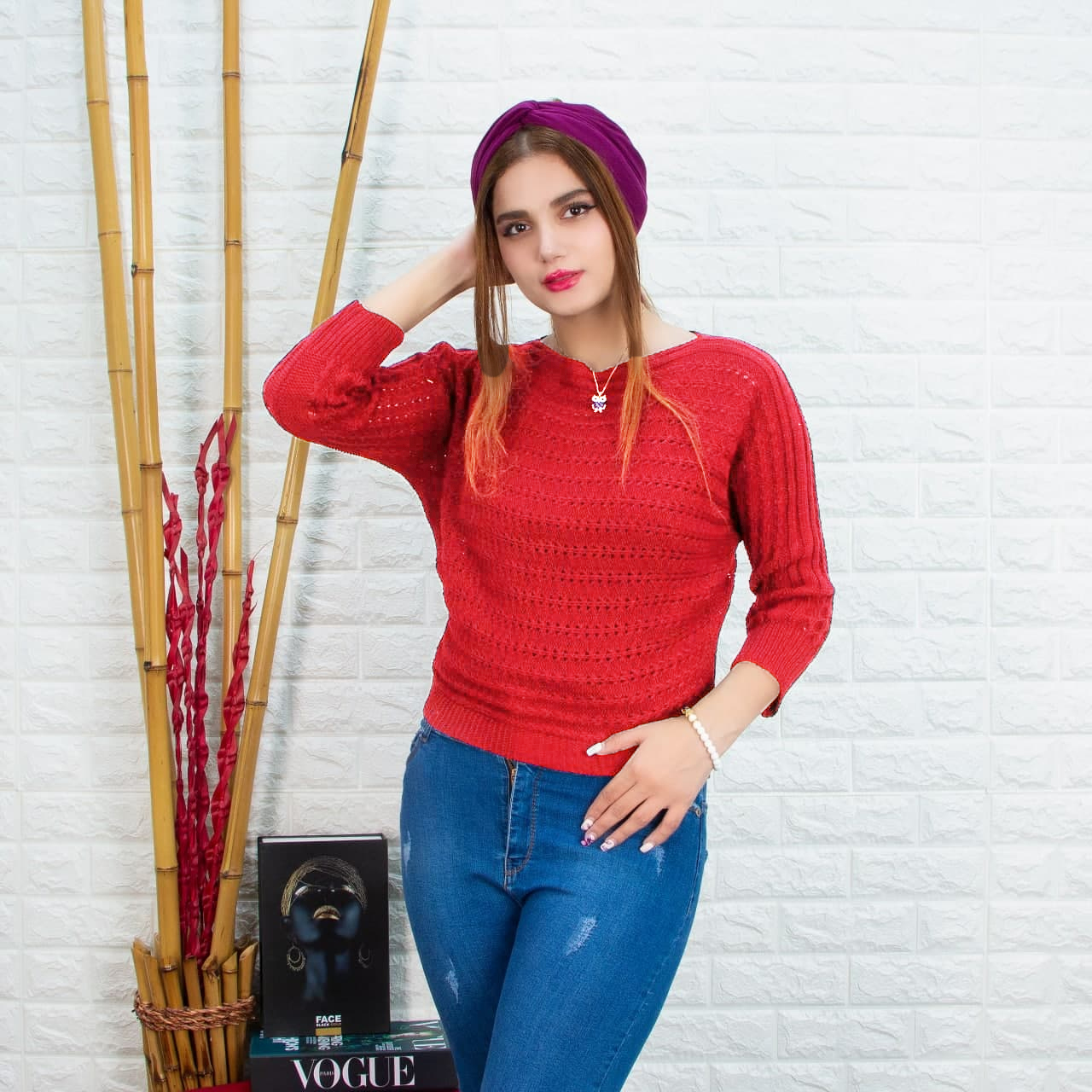 نیم تنه دخترانه قرمز مدل Bita