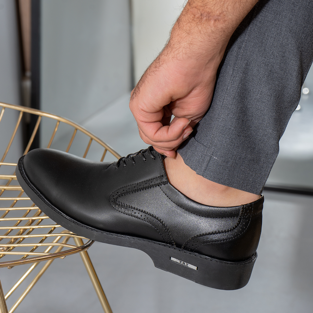 کفش رسمی مردانه مشکی مدل Tomaj