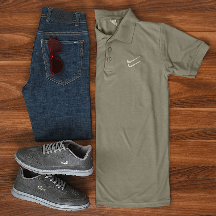 تیشرت مردانه نایک سبز مدل LOMA