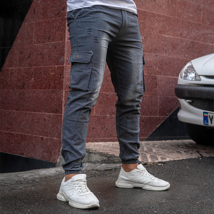 شلوار اسلش ذغالی مردانه مدل BALO