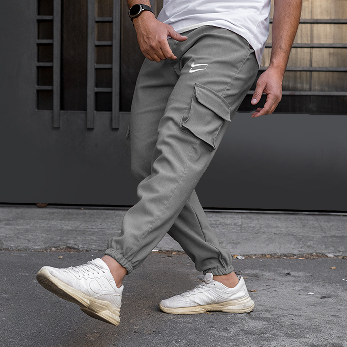 شلوار اسلش دو نایک طوسی مردانه مدل 2Nike