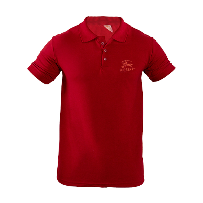 تیشرت مردانه زرشکی مدل burberry