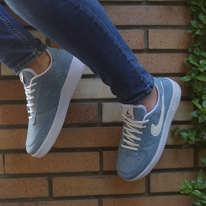 کفش Air Jordan مردانه آبی سفید مدل Raya