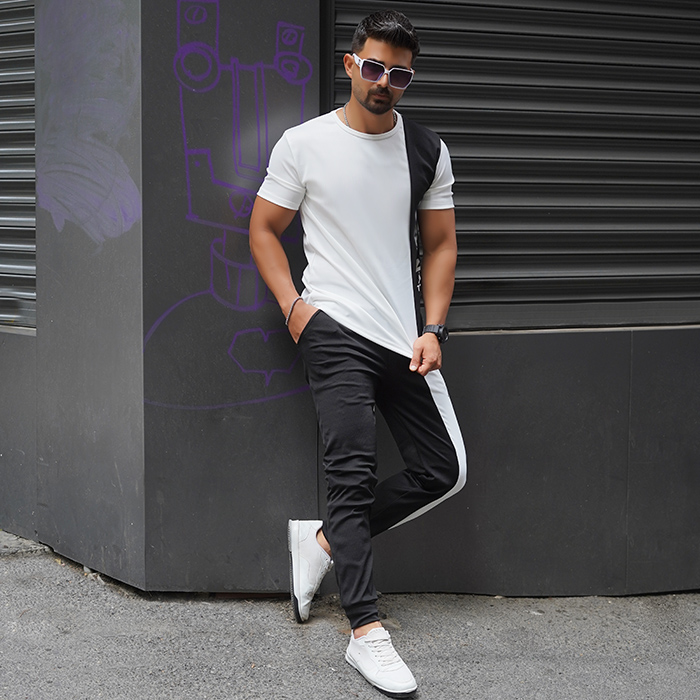 ست تیشرت شلوار سفید مردانه مدل Jordan