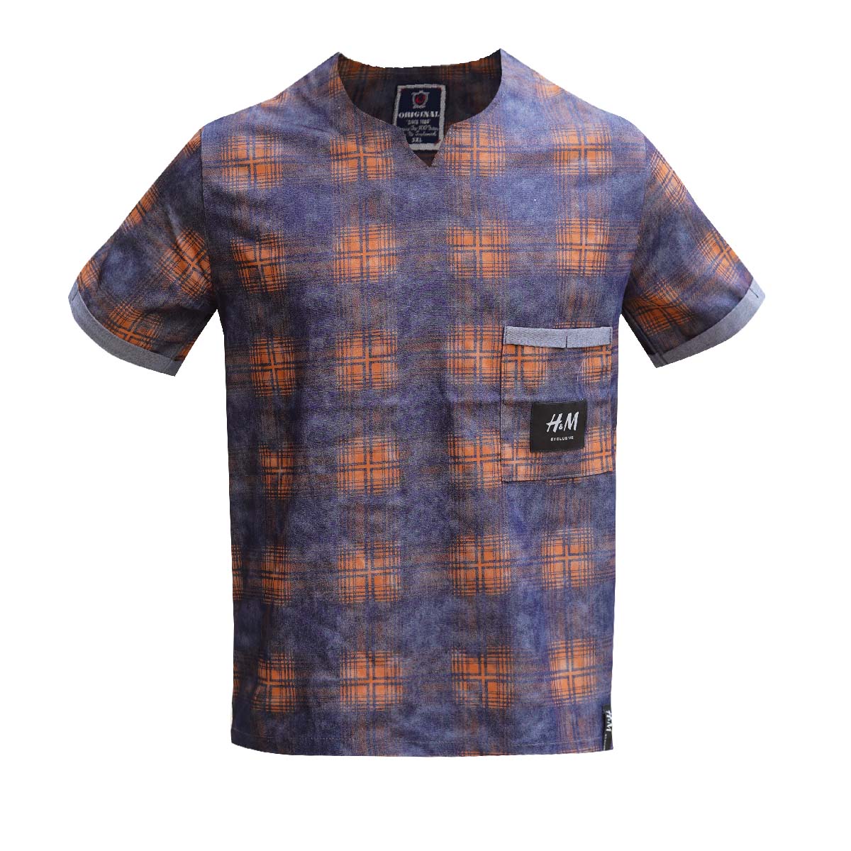 تیشرت مردانه نارنجی مدل Artian