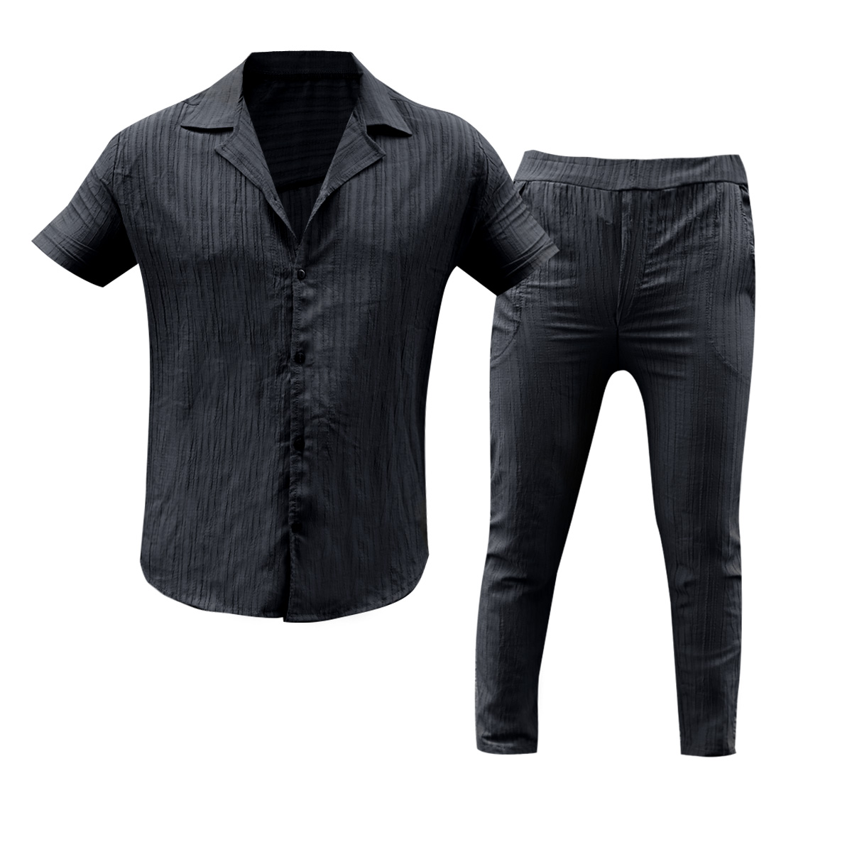 ست پیراهن شلوار مراکشی مردانه مشکی مدل Pasha