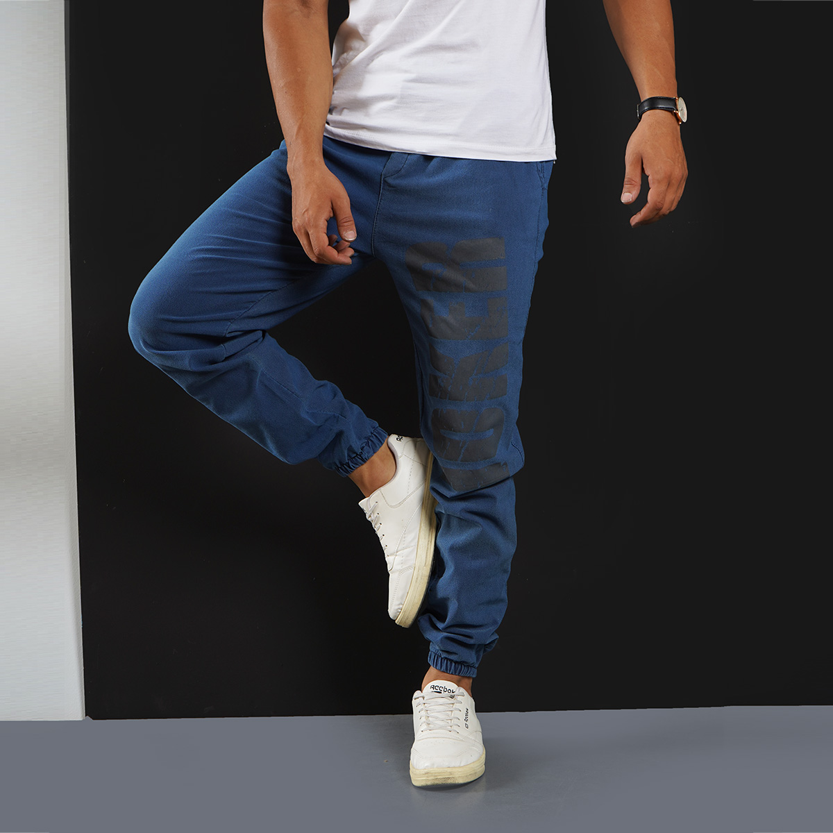 شلوار اسلش مردانه آبی مدل JOKER