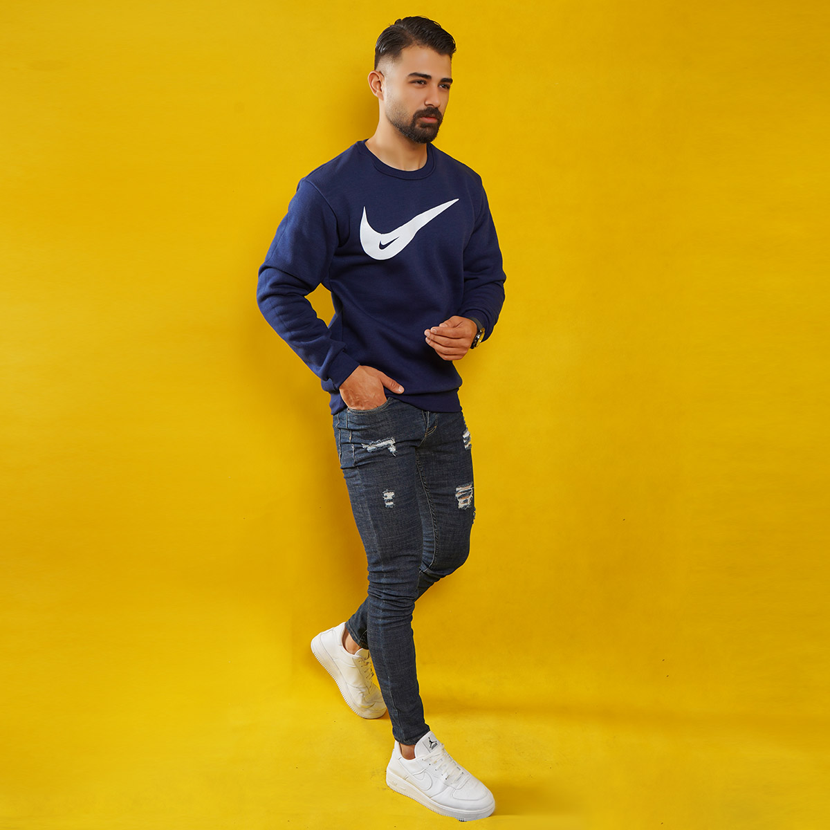 دورس نایک سرمه ای مردانه مدل Ravis