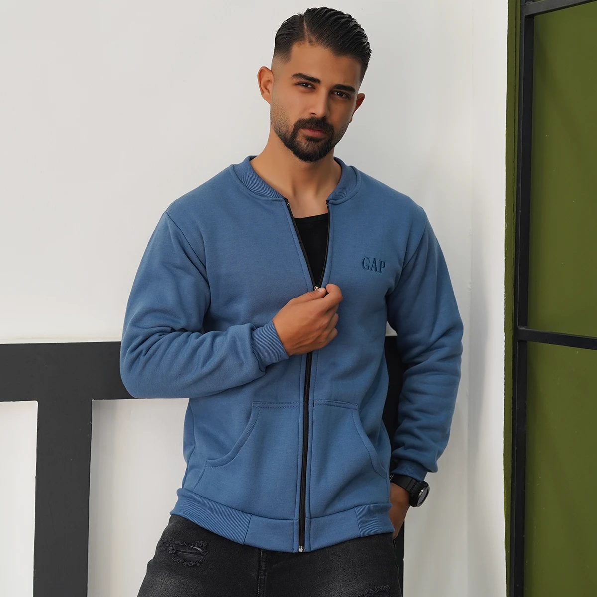 سوییشرت مردانه آبی مدل GAP