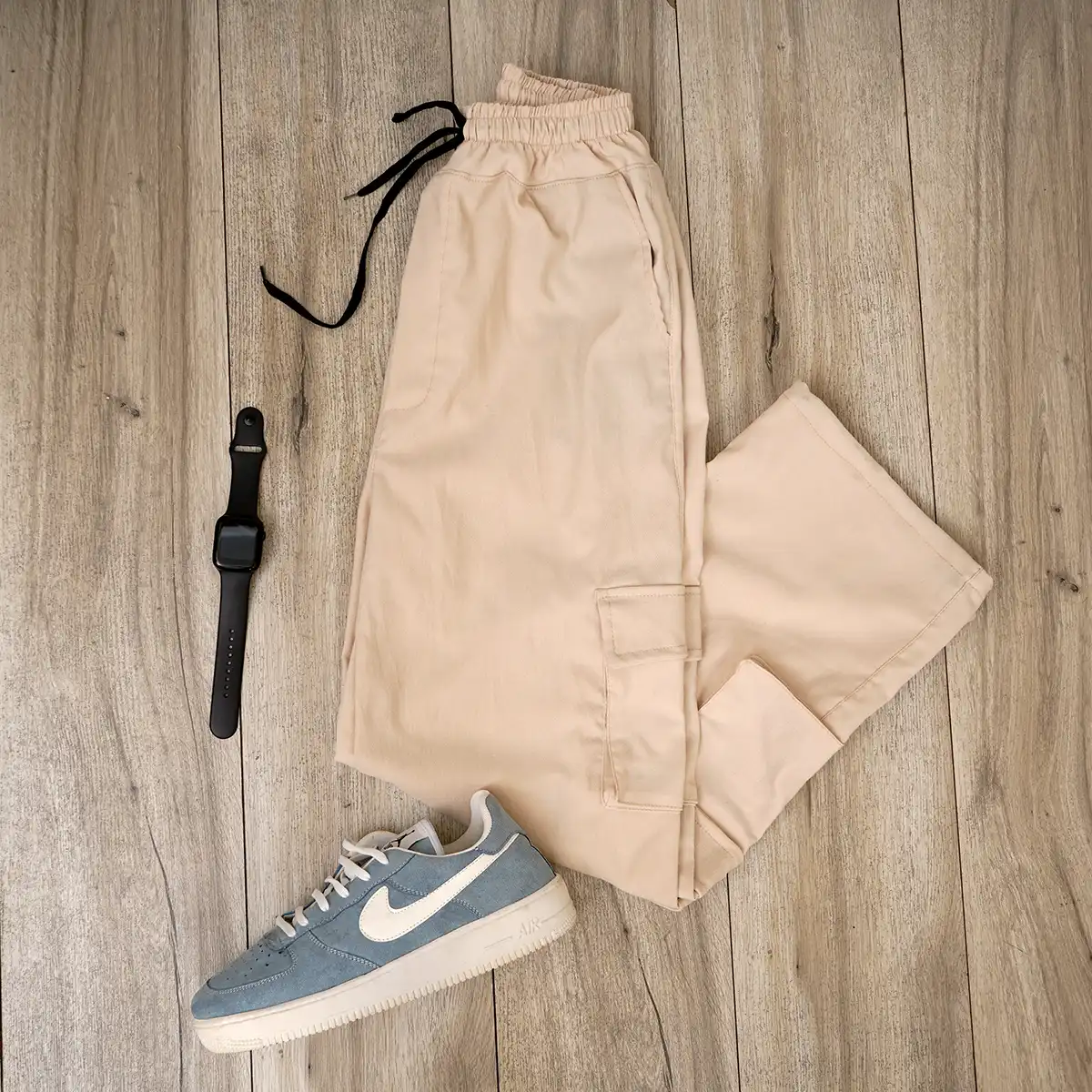 شلوار کارگو مردانه کرم مدل ARON