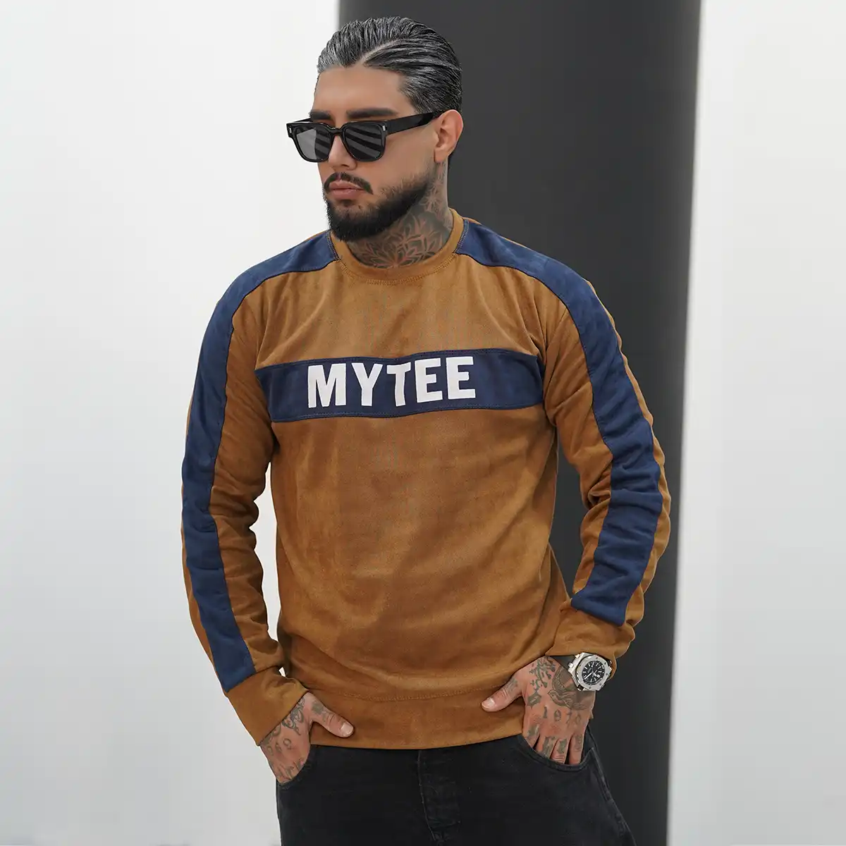 دورس مردانه قهوه‌ای سرمه ای مدل MYTEE