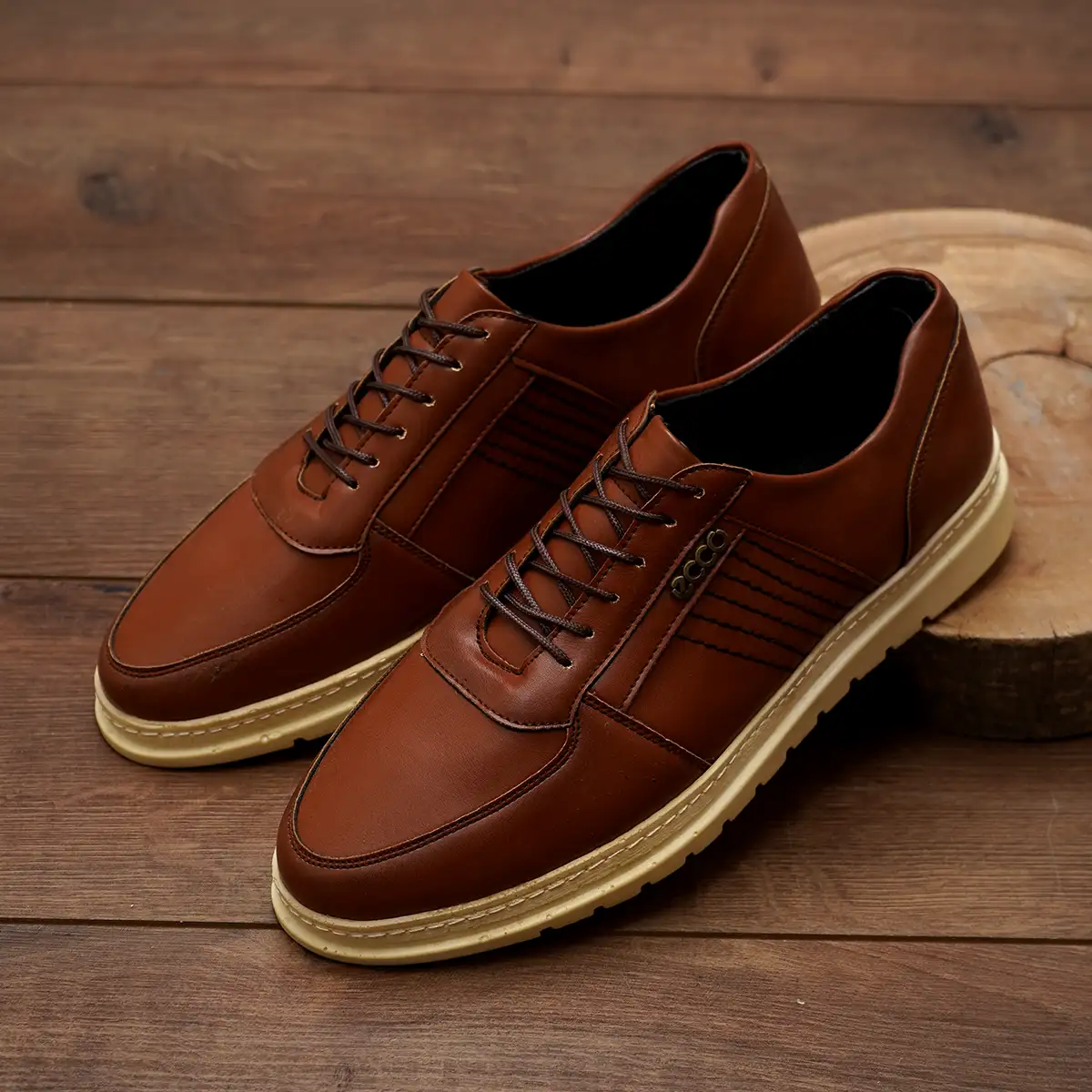 کفش قهوه ای مردانه مدل toral