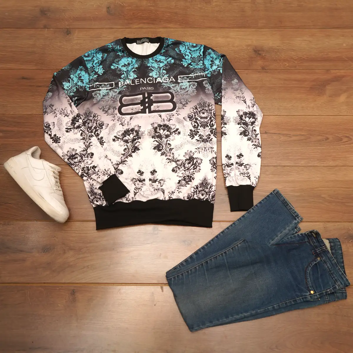 دورس مردانه طرح گل مدل Balenciaga