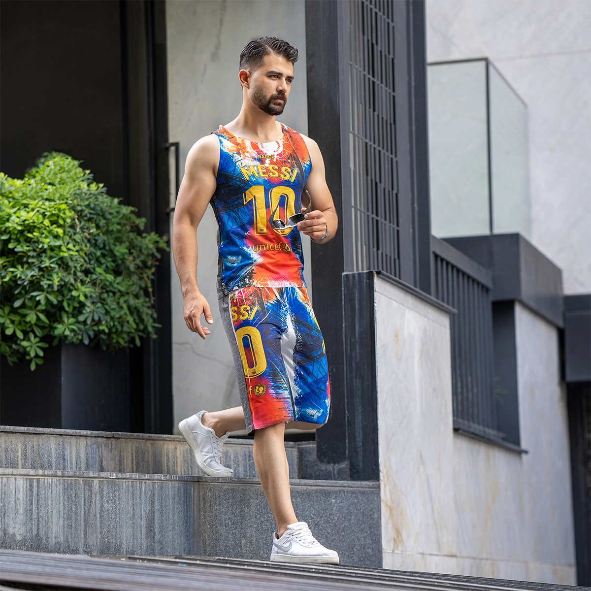 ست رکابی شلوارک مردانه مدل Messi